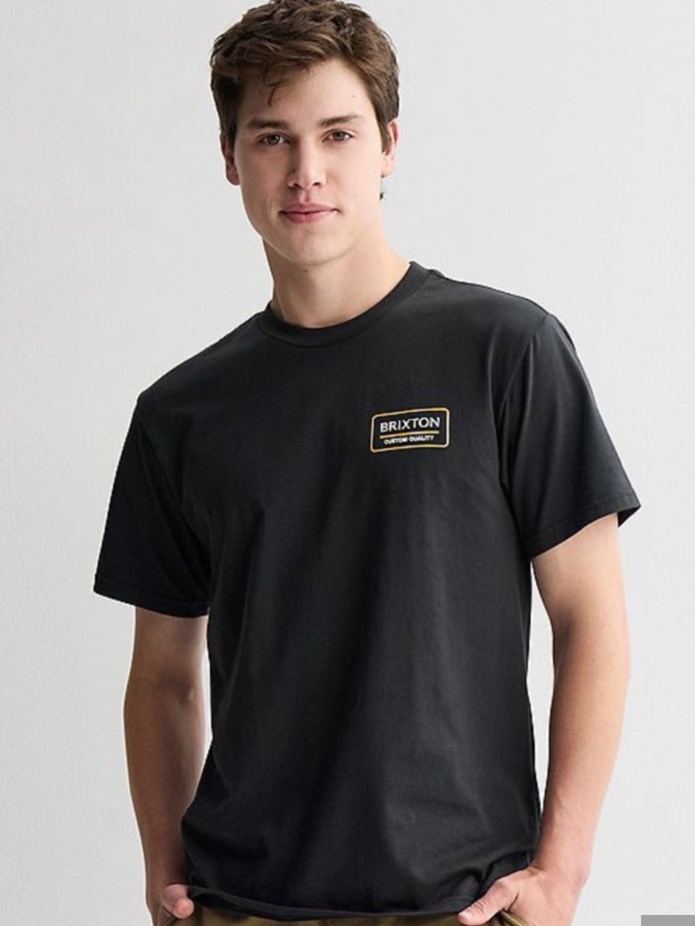 Brixton Men's Navy Logo T-Shirt